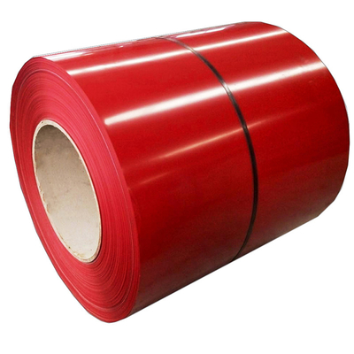 Ral 9012 ม้วนเหล็กชุบสังกะสีเคลือบสีลูกฟูก ASTM PPGI Steel Coil