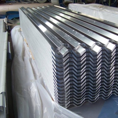200 กรัม/ม2 ผิวผิวซิงก์ โลหะเหล็กกระปุก SGCC โลหะแผ่น corrugated