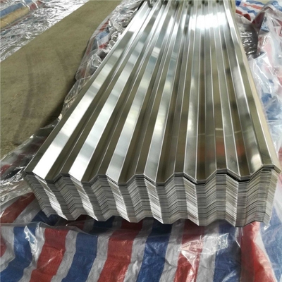 200 กรัม/ม2 ผิวผิวซิงก์ โลหะเหล็กกระปุก SGCC โลหะแผ่น corrugated